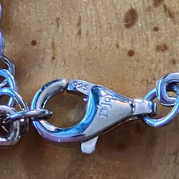 Natural Red Garnet Sterling Silver Tennis Bracelet - Picture 3 of 6